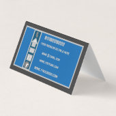 TOPFlow Premium-Visitekaartje op wereldkaart Visitekaartje (Achterkant)