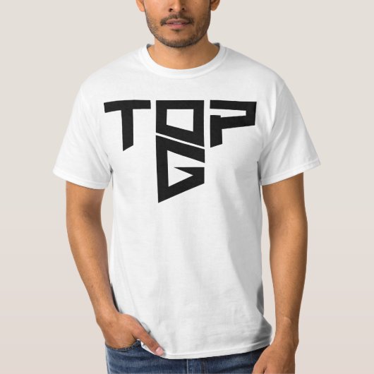 TopG-stijl, stijlvol, slim ontwerp T-shirt (Voorkant)