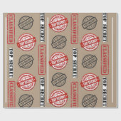 Topgeheim geclassificeerde cadeaubonnen cadeaupapier (Vlak)