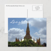 topgolden stupa laos briefkaart (Voorkant / Achterkant)