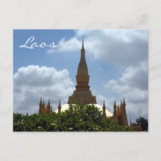 topgolden stupa laos briefkaart (Voorkant)