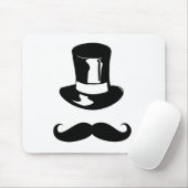 Tophat en Mustache Muismat (Met muis)