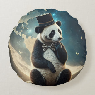 Tophoed Maan Panda Rond Kussen