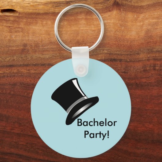 Tophoed op blauw sleutelhanger (Voorkant)