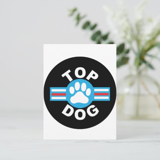 tophond briefkaart (Staand voorkant)