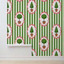 Topiaire Tuin Groen Cabana Streep Peel & Stick 