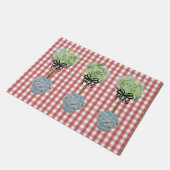 Topiaries Blue en White Ginger Jar Doormat Rug Deurmat (Schuin)