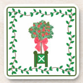 Topiaries Holly Berry Topiary Beve Bier Onderzetter (Voorkant)