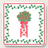 Topiaries Holly Berry tree Topiary Bev Bier Onderzetter (Voorkant)