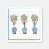 Topiary Blau-Witte Gemberpot  Servet (Voorkant)