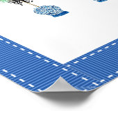 Topiary Blue en White Ginger Jar Art Print Poster (Hoek)