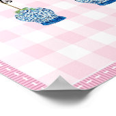 Topiary Blue en White Ginger Jar Art Print Poster (Hoek)