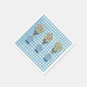 Topiary Blue en White Ginger Jar Doormat Rug Servet (Hoek)