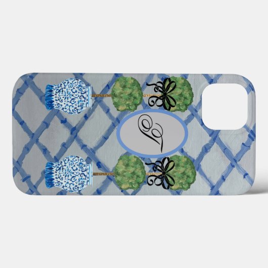 Topiary Blue Ginger Jars Jar Mat Case-Mate iPhone Case (Achterkant (horizontaal))