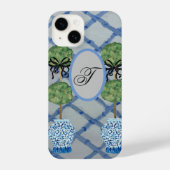 Topiary Blue Ginger Jars Jar Mat iPhone Hoesje (Achterkant)