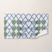 Topiary Blue White Ginger Jar Jars Bath set Bad Handdoek (Handdoek)