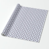Topiary Boom in Blokdrukstijl Cadeaupapier (Uitgerold)