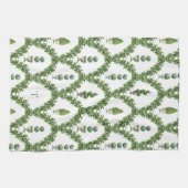 Topiary Boomrooster met Initialen Theedoek (Horizontaal)