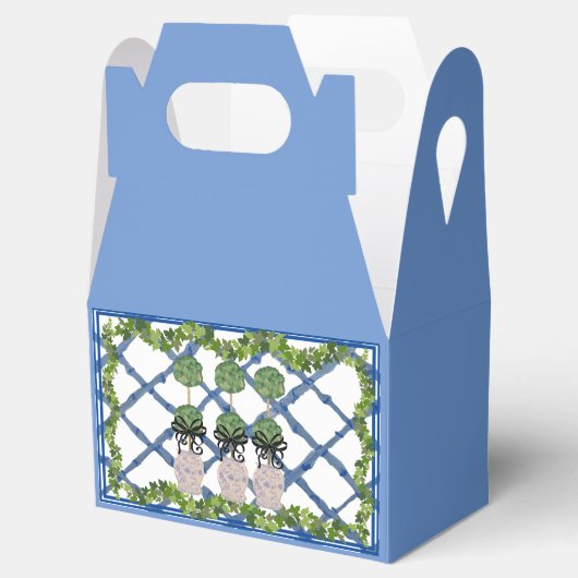 Topiary Chinoiserie Ginger Jar Jars Bruiloft Bedankdoosjes (Geopend)