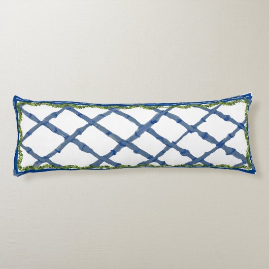 Topiary Chinoiserie Ginger Jar Jars Lumbar Lichaamskussen (Achterkant)