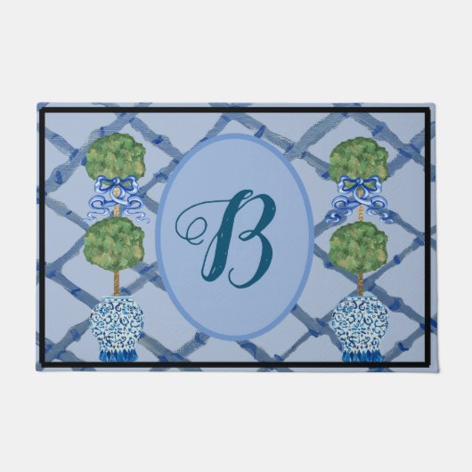 Topiary Chinoiserie Ginger Jars Jar Deurmat (Voorkant)