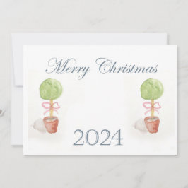 Topiary Christmas Kaart Notitiekaartje