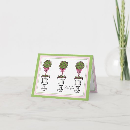 Topiary Dankbetuiging Kaarten (Voorkant)