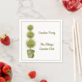 Topiary Garden Party Paper Napkin Servet (Insitu)