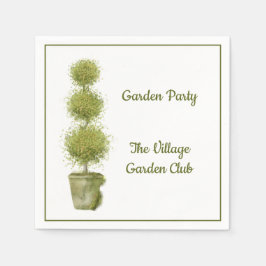 Topiary Garden Party Paper Napkin Servet