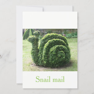 Topiary green garden slak mail unieke quirky