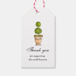 Topiary Hartelijk dank voor de ondersteuning van k Cadeaulabel