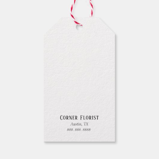 Topiary Hartelijk dank voor de ondersteuning van k Cadeaulabel (Achterkant)