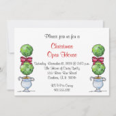 Topiary Holiday Uitnodiging (Voorkant)