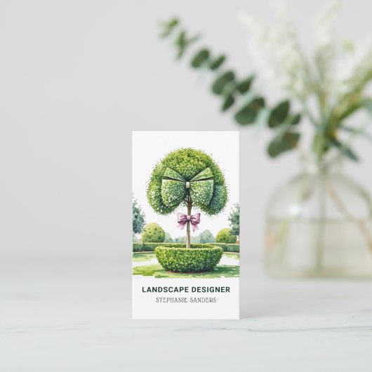 Topiary Landscape Designer Visitekaartje (Staand voorkant)