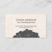 topiary | landschapsarchitectuur | Boomtop Visitekaartje (Achterkant)