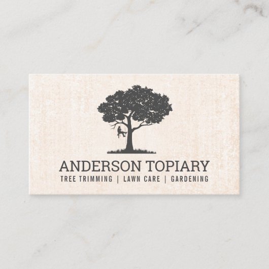 topiary | landschapsarchitectuur | Boomtop Visitekaartje (Voorkant)