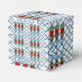 Topiary met Kerstmis Chinoiserie Bamboo Bedankdoosjes (Achterkant)