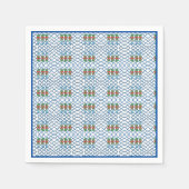 Topiary met Kerstmis Chinoiserie Bamboo Servet (Voorkant)