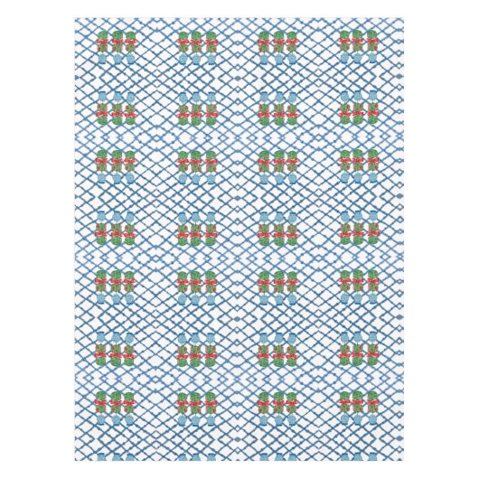 Topiary met Kerstmis Chinoiserie Bamboo Tafelkleed (Voorkant)