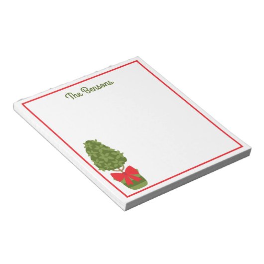 Topiary Notitieblok op kerstmis (Schuin)