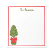 Topiary Notitieblok op kerstmis (Voorkant)