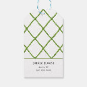 Topiary Paashaas Bloemist Pasen Bedankt labels Cadeaulabel (Achterkant)