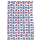 Topiary & Polar Beren voor blokdruk Medium Cadeauzakje (Achterkant)