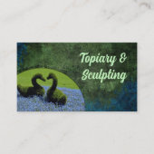 Topiary & Sculpting Custom Shapes Gardener Service Visitekaartje (Voorkant)