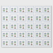 Topiary Staffordshire Dogs Ginger Jar Cadeaupapier (Vlak)