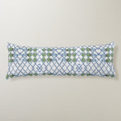 Topiary Topiaries Blue White Ginger Jar Jars Lichaamskussen (Voorkant)