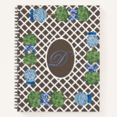 Topiary Topiaries Chinoiserie Ginger Jar Jars Notitieboek (Voorkant)