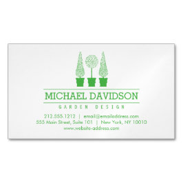 Topiary Trio Gardener Landscaping Bright Green Magnetisch Visitekaartje