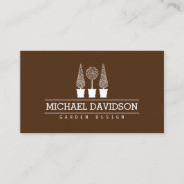 Topiary Trio Gardener Landscaping Brown Visitekaartje