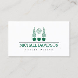 Topiary Trio Gardener Landscaping Dark Green Visitekaartje